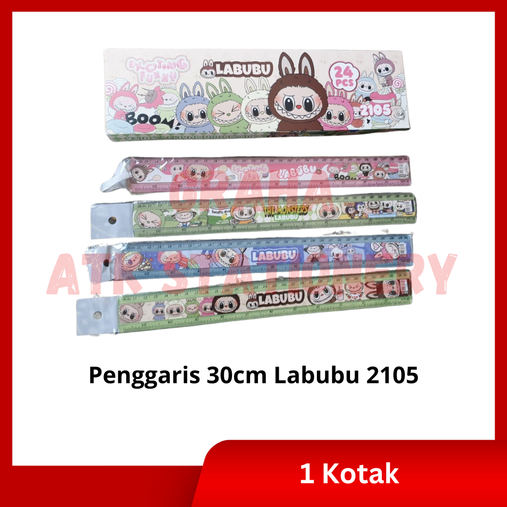

[1 Pcs] Penggaris 30cm Labubu 2105 / Rol / Garisan 30cm Labubu 2105