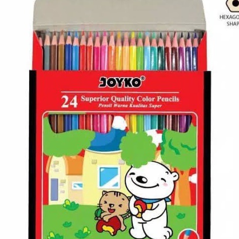 

HJ6 Pensil Warna Joyko 24 Warna Panjang CP24PB