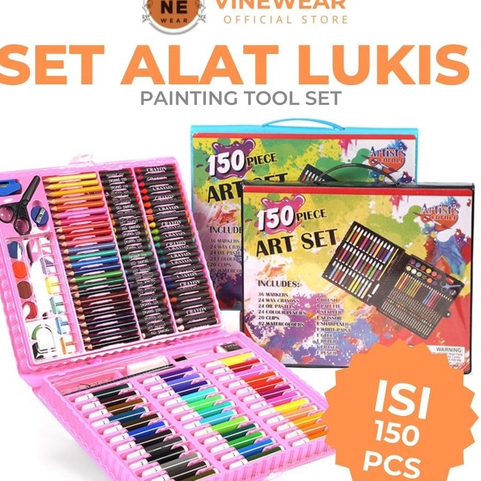 

Murah Alat Lukis Art set Isi 15 Pcs Pensil Warna Set Anak Crayon