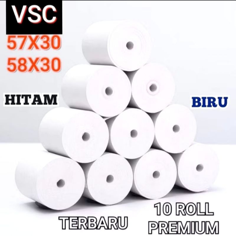 

Kertas Struk Thermal 57x30 mm 58x30 mm paper roll mini printer