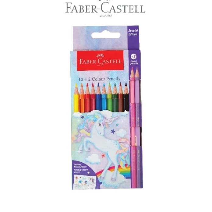 

KP8 FABER CASTELL Pensil Warna Unicorn Dino Edition Tersedia 12 Warna 24 Warna