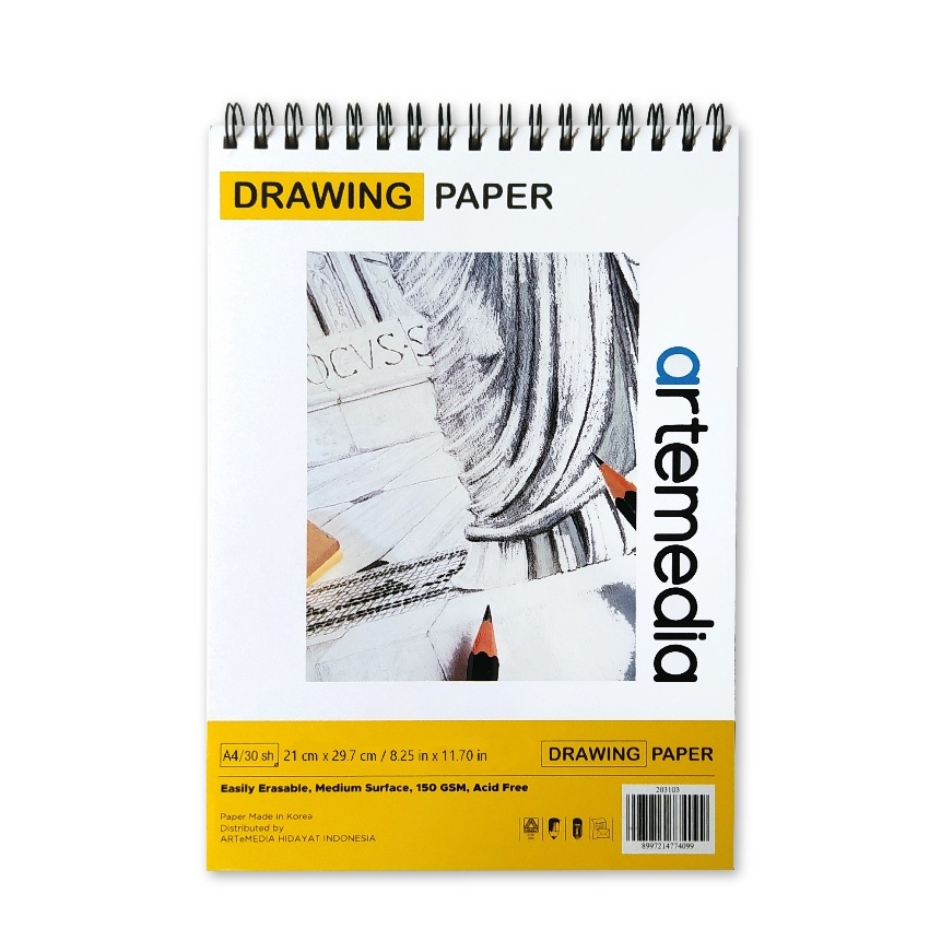 

Promo Artemedia Drawing Paper Book A4 Wire Bound Sketchbook