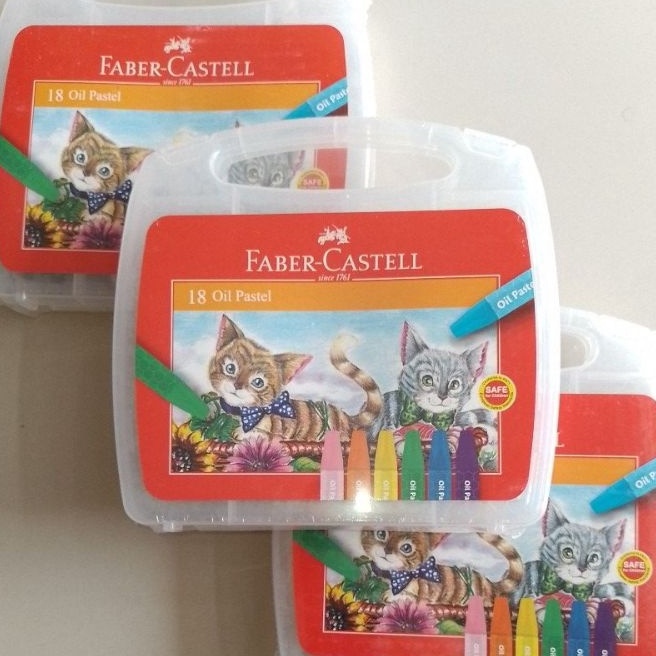 

FG2 Crayon Oil Pastel Faber Castell 18 Warna Ekonomis Set Orinal Free Bubble Dus