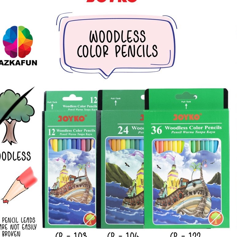 

Terbatas Pensil Warna JOYKO Panjang colored pencils joyko