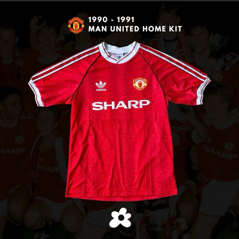Jersey Original Official Repro Manchester United Home 1990 - 1991