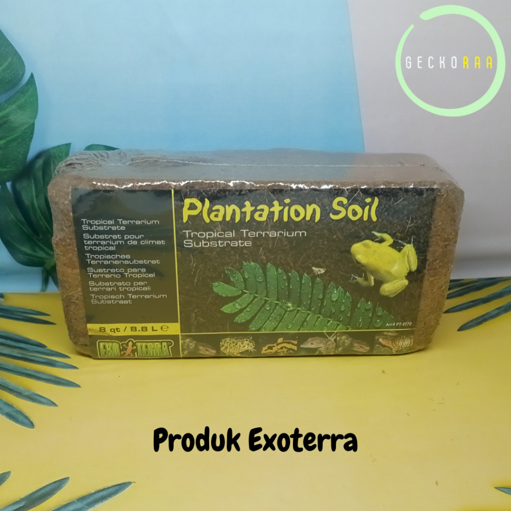 Plantation Soil Exoterra Cocopeat Cocopit Medium Bertelur Reptil Gecko AFT