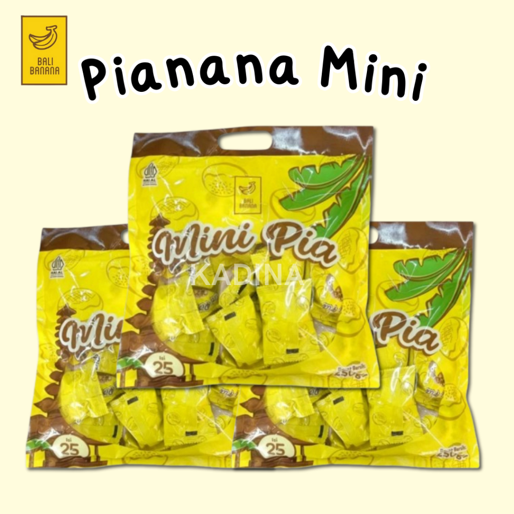 

BALI BANANA | MINI PIA ISI 25 PCS | Mini Pia | Pia Coklat Pisang | Oleh-oleh Khas Bali | Bakpia Kering