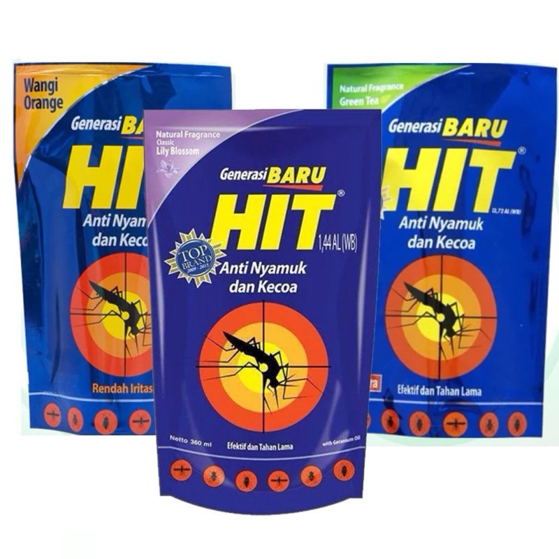 HIT CAIR ANTI NYAMUK & KECOA REFILL 360 ML