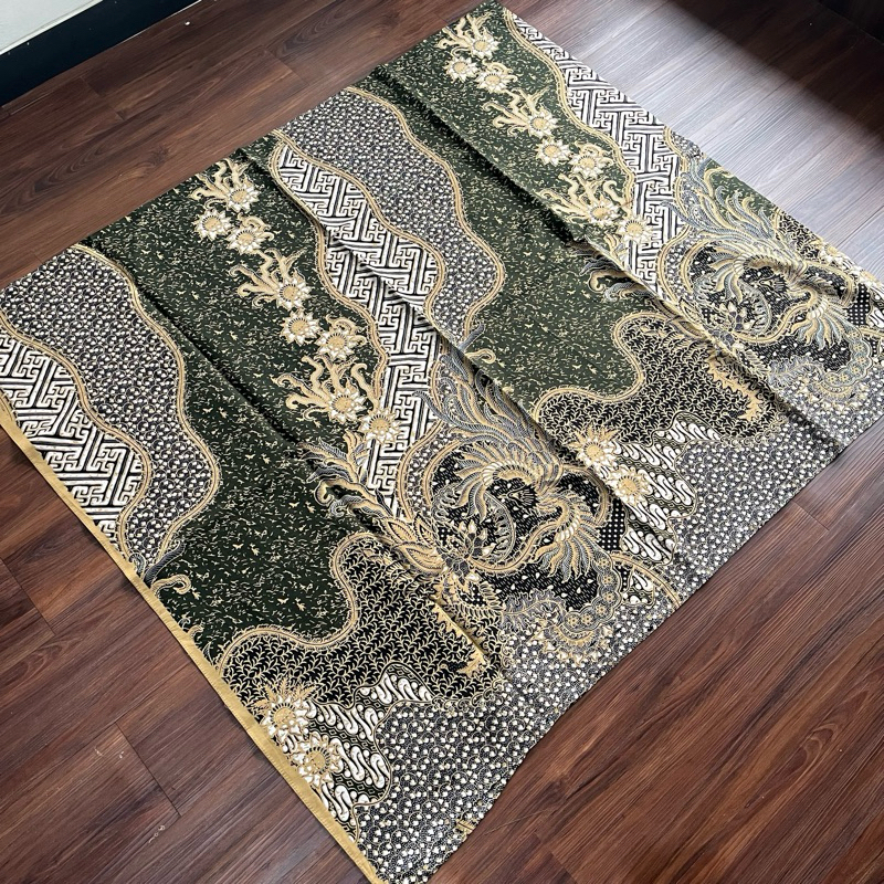 (tanya stock) Kain Batik Katun Warna Hijau Sage | Batik Sage Green