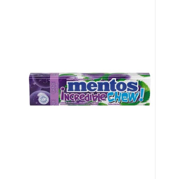 

Diskon Produk Baru Mentos Incredible Chew Candy Grape 45g