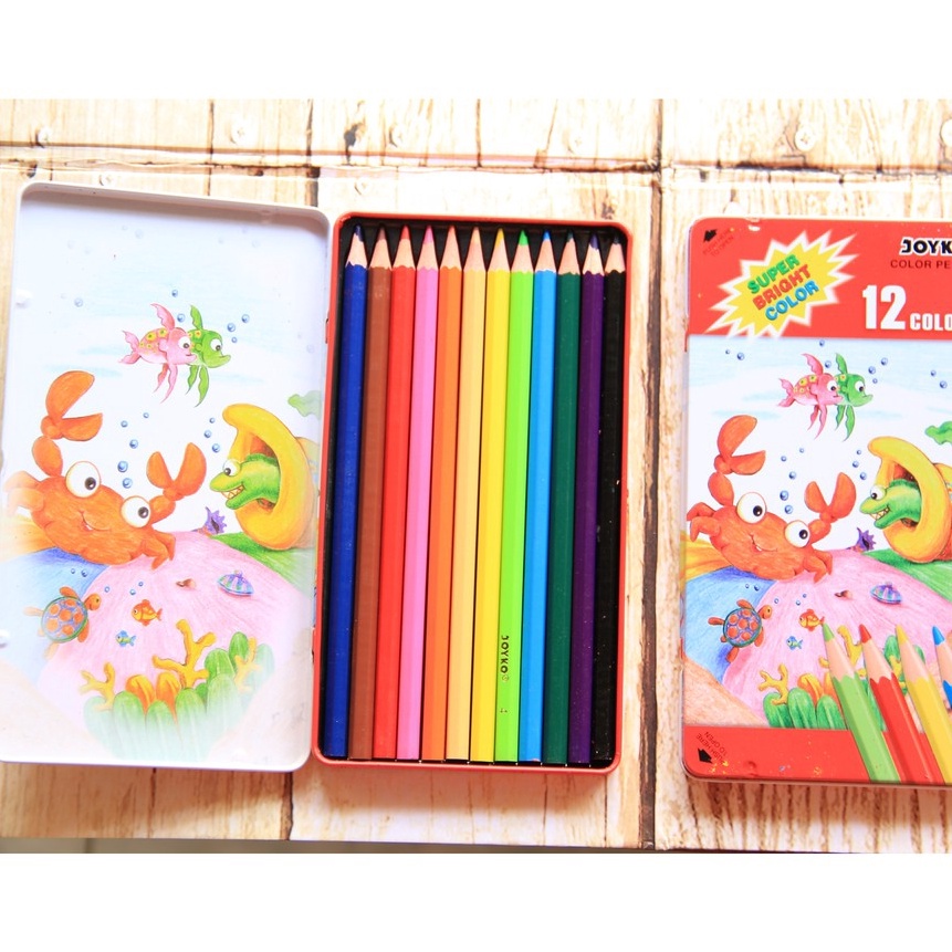 

FG2 Pensil Warna Joyko Kaleng 12 Color