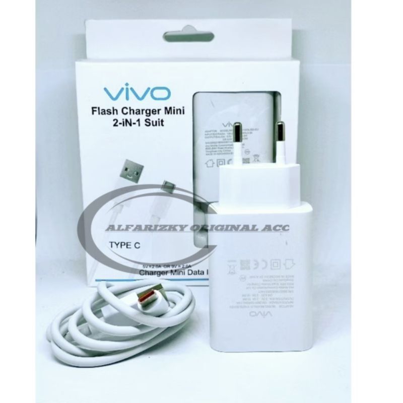 [ Original ] Charger Casan Type C For Vivo Y30 Y30i Y50 Y70 Adaptet Kabel Charger Tipe C