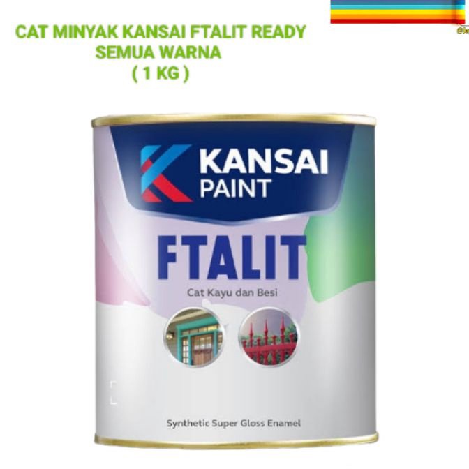 

Terlaris CAT FTALIT 1 KG CAT MINYAK KAYU DAN BESI ALL WARNA GLOSS