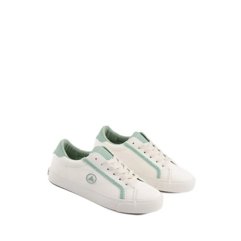 Caitlin Women's Sneakers Shoes- Beige/Sage Green