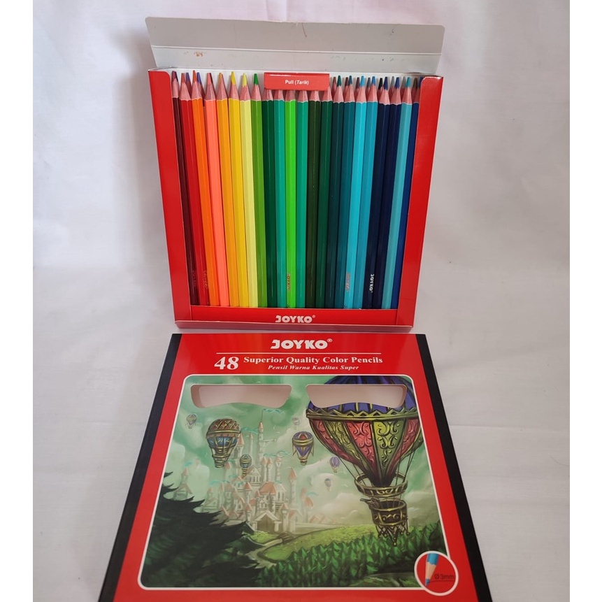

Eksklusif Pensil warna Color pencils CP127 48 warna Joyko