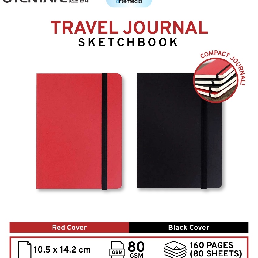 

Gila Potentate Travel Journal 15x142cm Stitch Bound Sketchbook