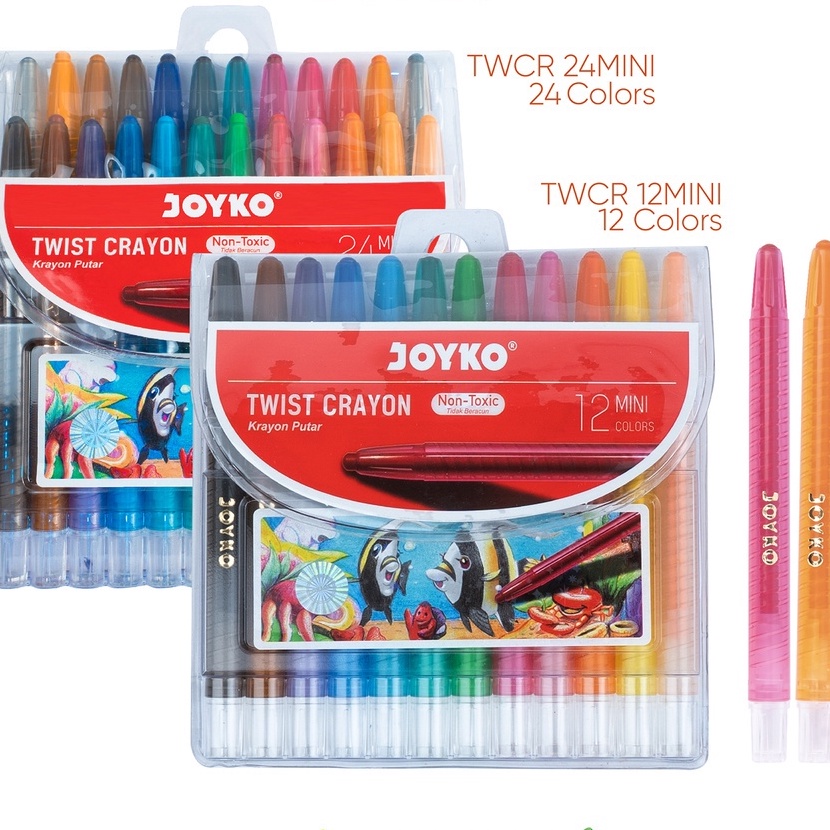 

HJ6 Twist Crayon Joyko TWCR12 M 12 Warna Krayon Putar M Set 12 Warna SHSNP