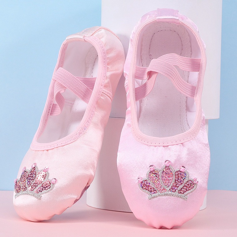 Harga Murah MrGabor Sepatu balet pita mahkota manik premium  ballerina shoes