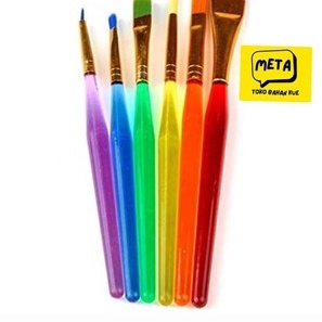 

Grosir 6 PCS KUAS ARTIST BRUSH KUAS RAINBOW KUAS LUSTRE DUST FONDANT KUAS LUKIS KUAS BUBUK KUAS GAMBAR KUAS SERBAGUNA KUAS CLAY CRAFT
