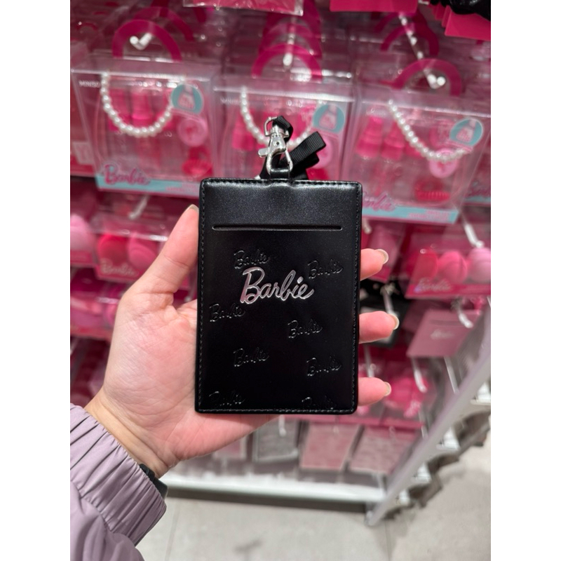 

READY STOCK! MINISO X BARBIE LANYARD CARD HOLDER BLACK ID DOMPET KARTU
