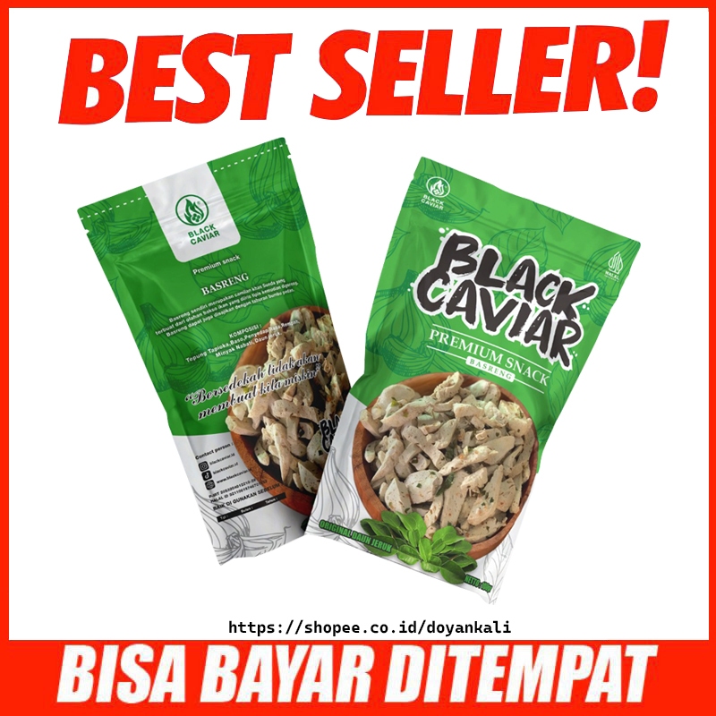 

Black Caviar Basreng Bakso Baso Goreng Premium Cemilan Snack Original Daun Jeruk Isi 100gr