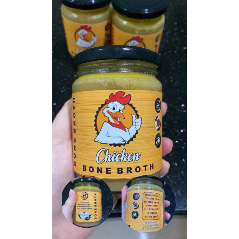 

Chicken Bone Broth 24 hours no add salt