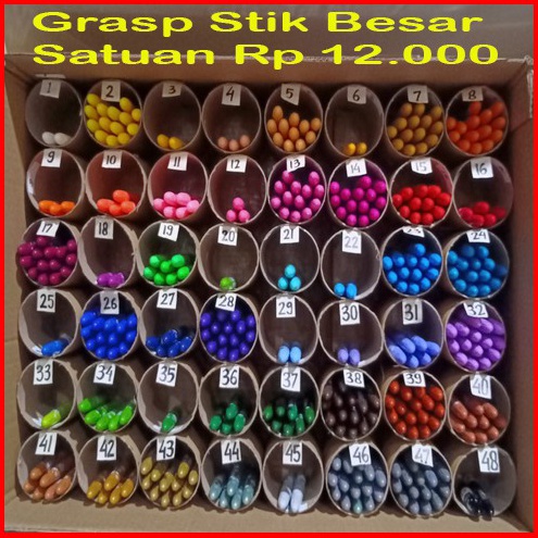 

Promo Kilat Crayon Grasp Eceran stik besar pilih warna sesuai nomor