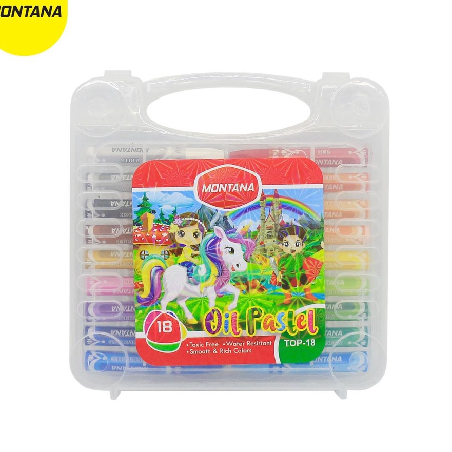

KP8 MONTANA Oil Pastel Krayon Minyak MONTANA TOP18B 18 Warna Colors