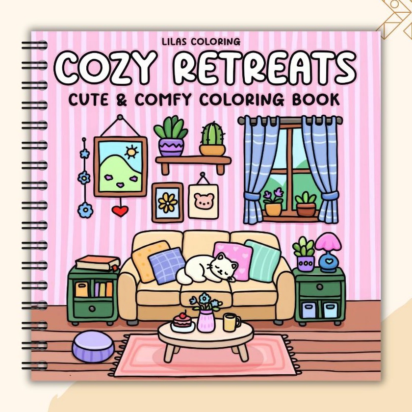 

FG2 Cozy Retreat Coloring Book for Adult and kids