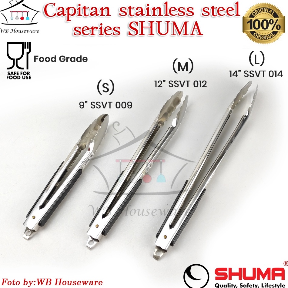 Banyak Dipakai Penjepit Capitan Jepitan stainless Kue Gorengan Panggangan Grill BBQ SHUMA