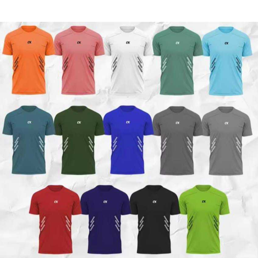 Kaos polos Olahraga Running pria dan wanita , baju training pria, jersey olahraga, baju voli, baju g