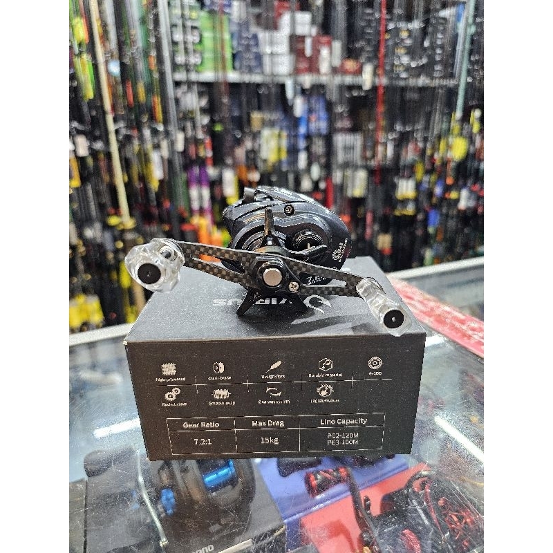 Reel BC Virtus Prime X Handle Carbon Knob Plastik 15kg Drag