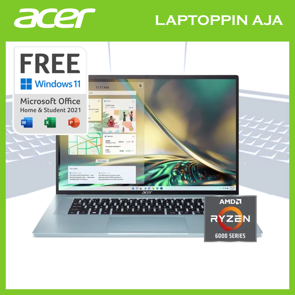 ACER SWIFT EDGE SFA16-41 RYZEN 7 6800U MEMORI 16 GB SSD 1 TB WIN 11 + OHS