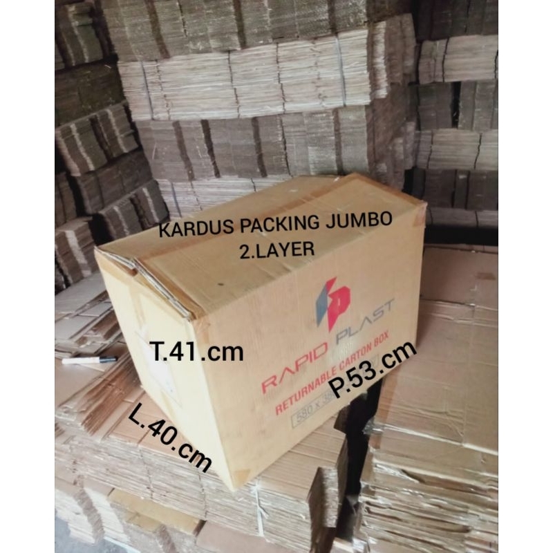 

KARDUS KARTON BOX PACKING KARDUS JUMBO KARDUS BESAR UK P53.cm L.40.cm T.41.cm KARDUS TEBAL 2.LAYER KARDUS JUMBO 2.WALL