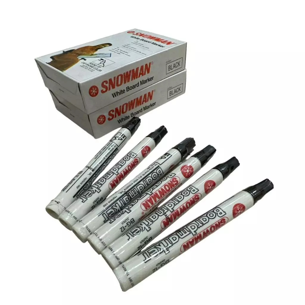 

(1 Pcs) SNOWMAN Spidol Whiteboard Marker Non Permanent BG-12