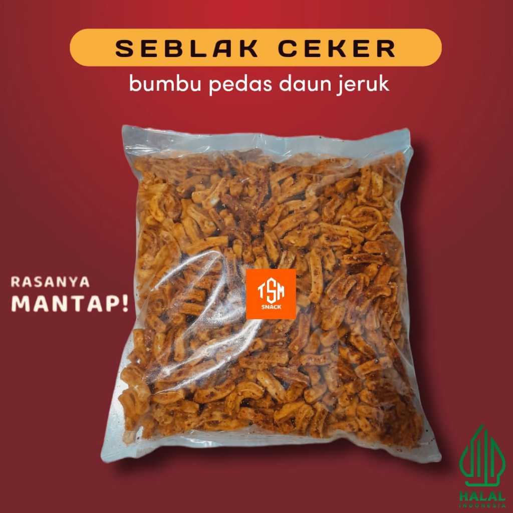 

1 Kg Seblak Ceker Goreng Bumbu Pedas Daun Jeruk Renyah Bumbu Special