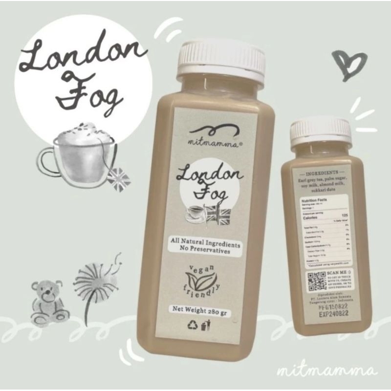 

Milk Drinks | London Fog / Almond Milk / Milk Tea / Vegan Drink / Mitmamma- 500 ML