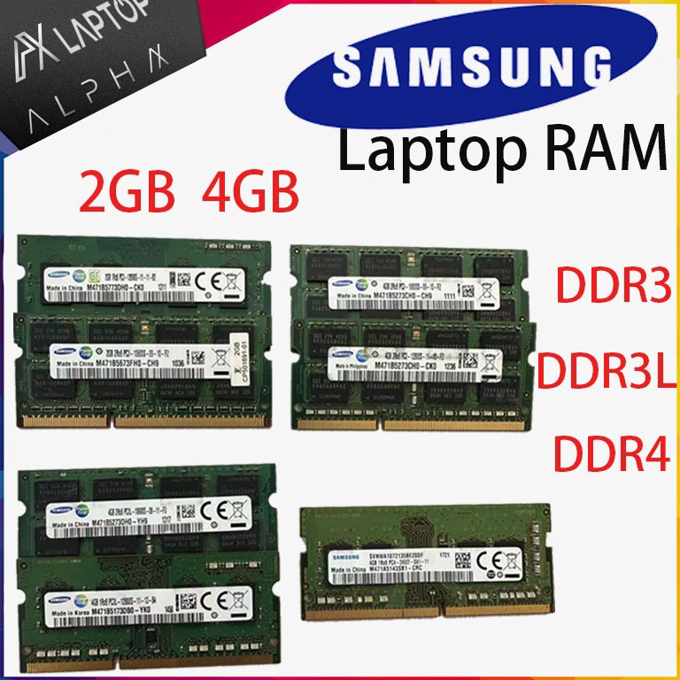 STOKTERBATAS RAM LAPTOP SAMSUNG DDR3 DDR3L DDR4 4GB 8GB 12816MHz ORIGINAL RAM SODIMM 15v 135v 12v 8G