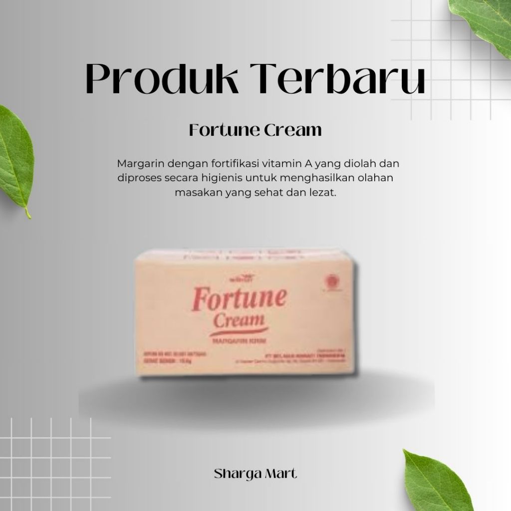 

Mentega Fortune Cream Repack 1 kg