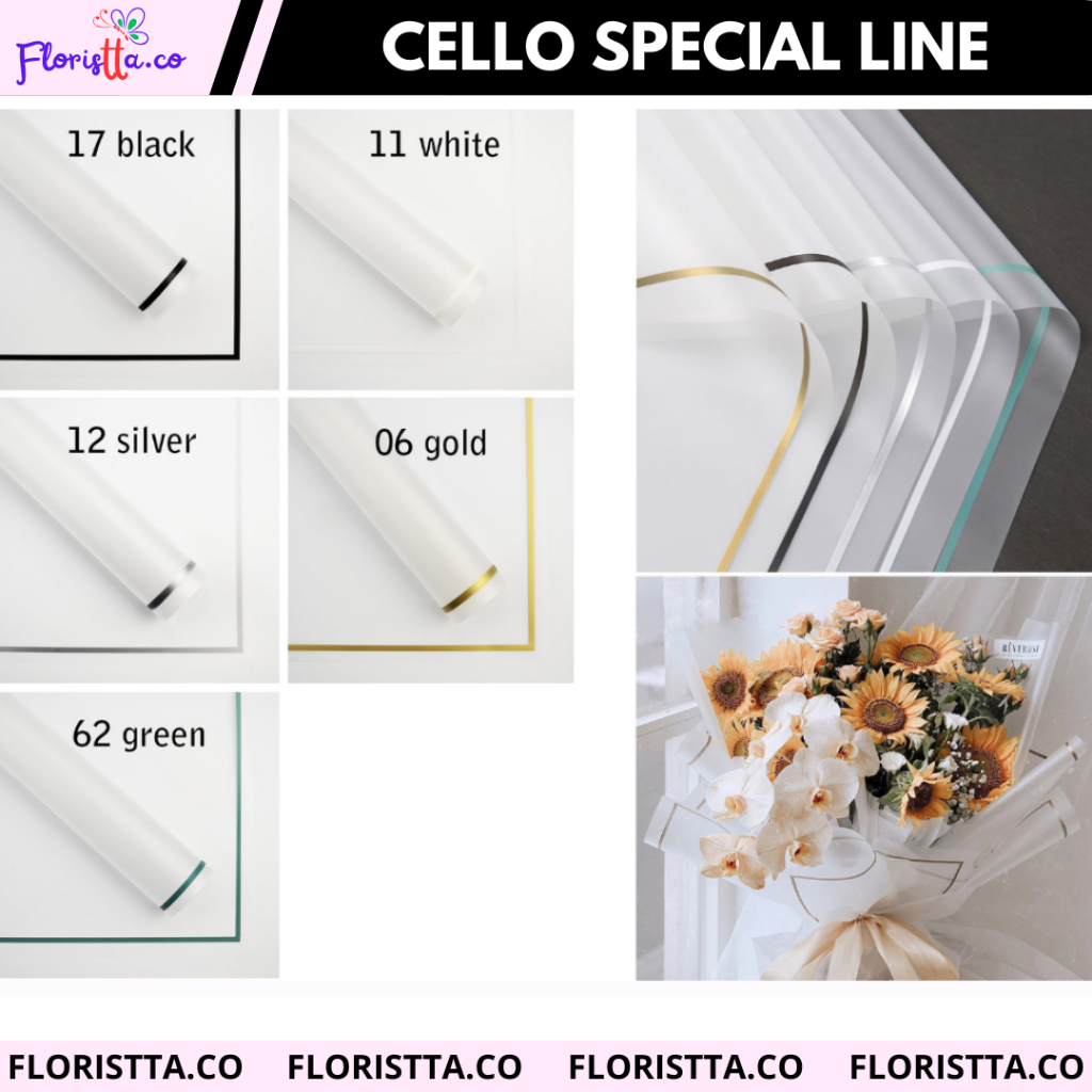 

(pack) Kertas Buket Cellophane Special Line isi 20 lembar