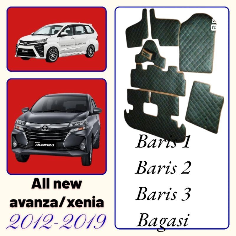 Karpet Mobil cover alas Avanza/Xenia 2011-2018 BARIS 1-4