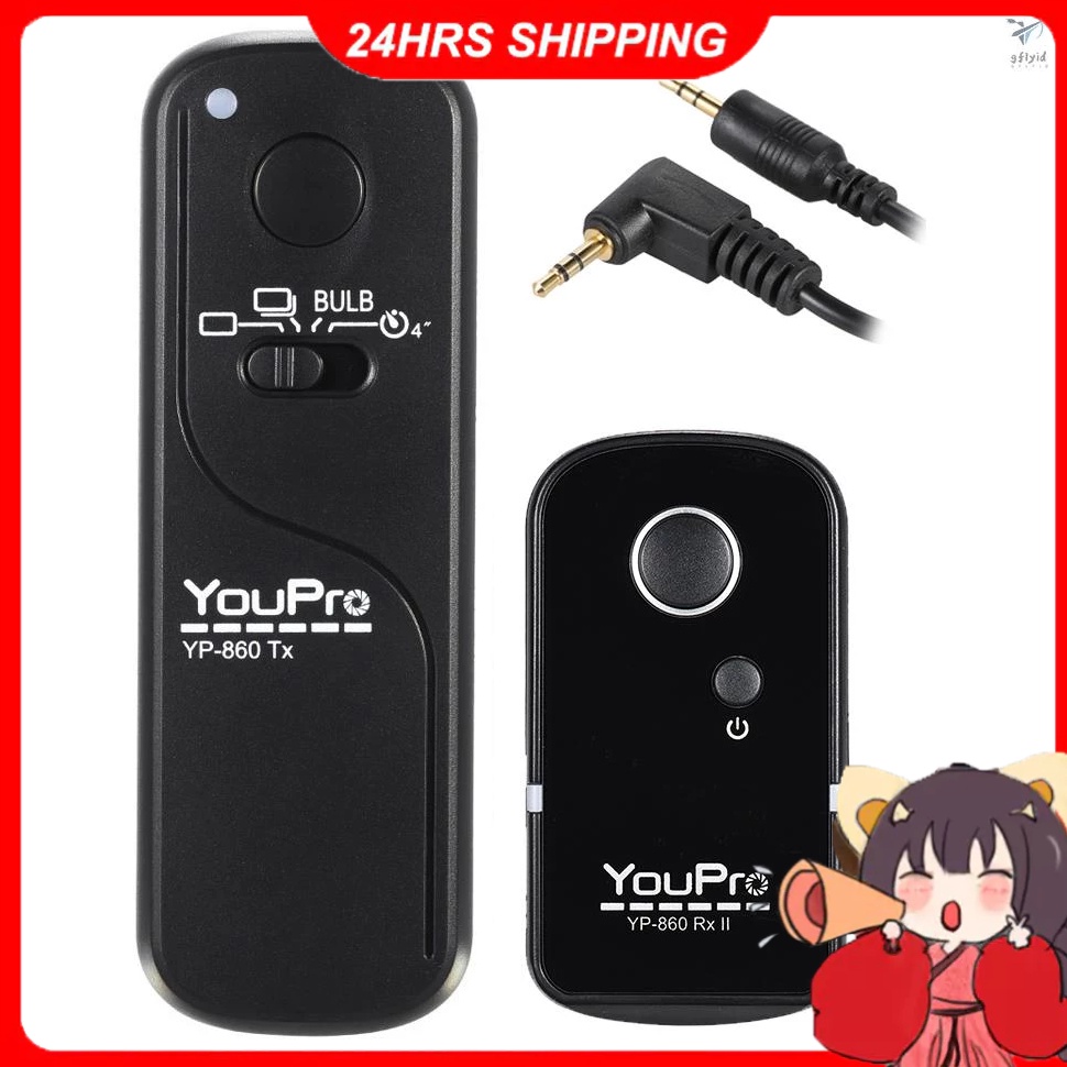 MENARIK In Stock YouPro YP86 E3 24G Wireless Remote Control Shutter Release Transmitter Receiver 16 