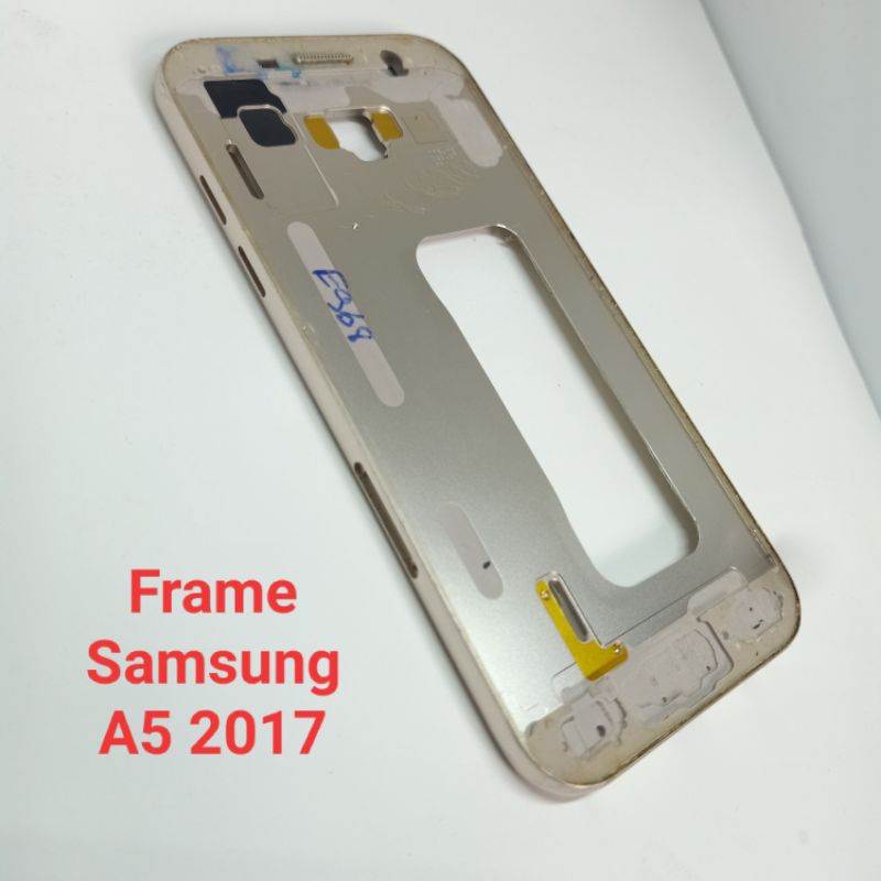 Frame tatakan lcd Samsung A520 A5 2017 Original Copotan mulus tombol tidak ada