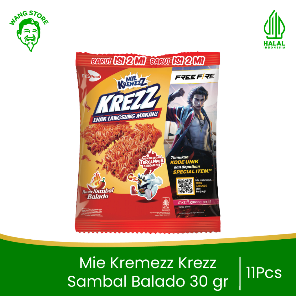 

Mie Kremezz Krezz - Sambal Balado - 30gr - 11 PCS