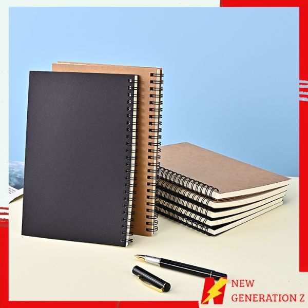 

NGZ Buku Tulis Catatan Notebook Jurnal isi 50 Lembar Cover Transparan Blank Spiral Notebook Transparant