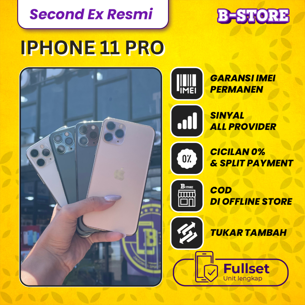 iPhone 11 PRO 512GB - Apple - Fullset - 512GB - Second Ex Resmi