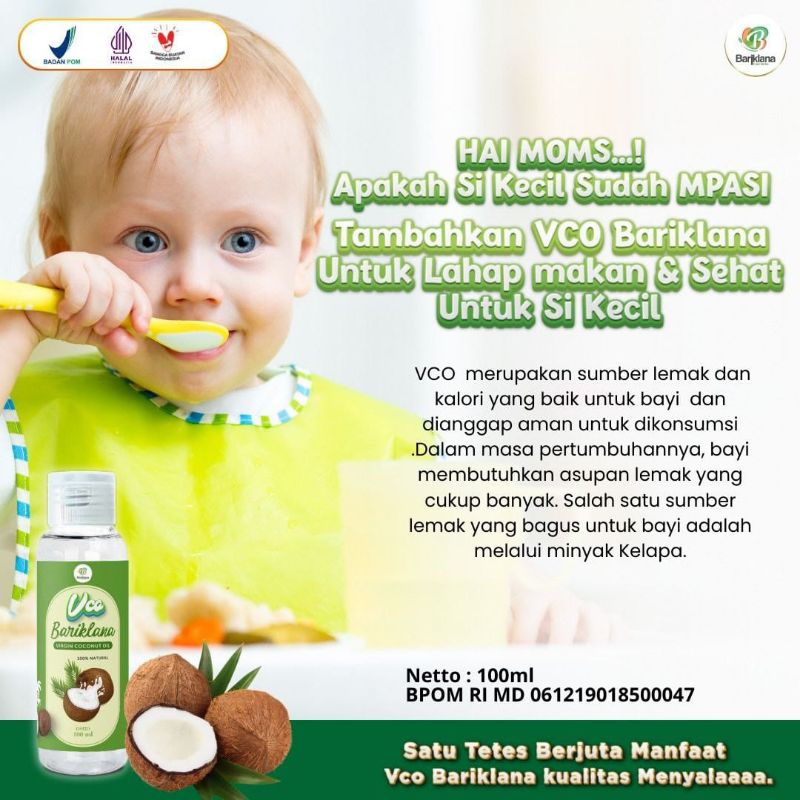 

virgin coconut oil (vco) bariklana