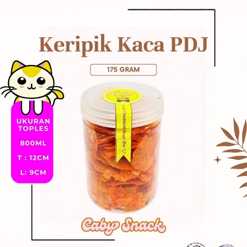 

Caby Snacks Keripik Kaca Pedas Daun Jeruk 175gr + Toples Termurah Dikirim Langsung ke alamat langsung Cod Gratis ongkir Jawa Timur