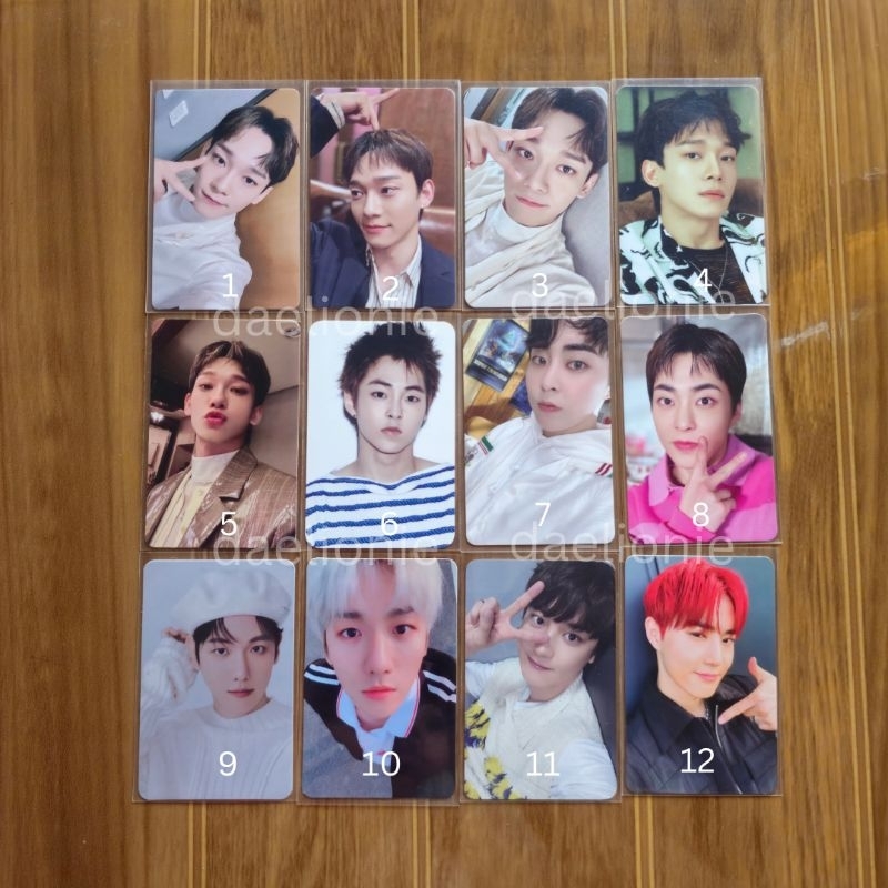 PC OFFICIAL CHEN SEHUN BAEKHYUN XIUMIN SUHO EXO PHOTOCARD AR SMCU GITD ANNIV FORTUNE CLOCK EXPECTATI