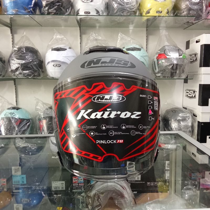 HELM NJS KAIROZ SOLID STONE GREY DOFF ORIGINAL
